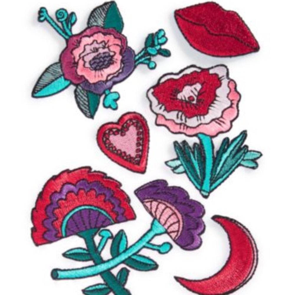 NWT🏷Celebrate Shop 6-Pc. Floral Handbag Patch Set